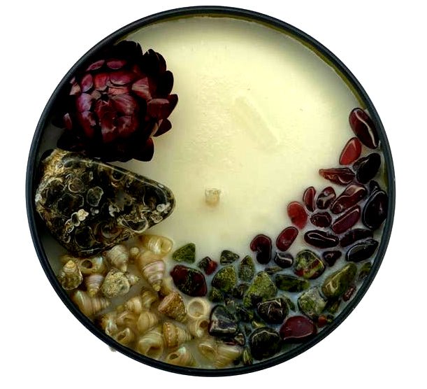 Faerie-Dust Inspiration Ancestral Connection Intention Candle 8 oz - High End Candles