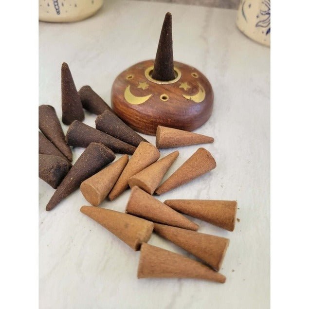 Faerie-Dust Inspiration Natural Incense Cones, Incense Cone Assortment - Pack of 10